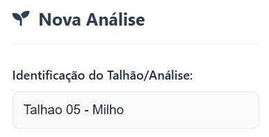 Print da Identificação do Talhão